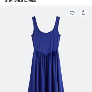 Lush Blue Tank Midi Dress